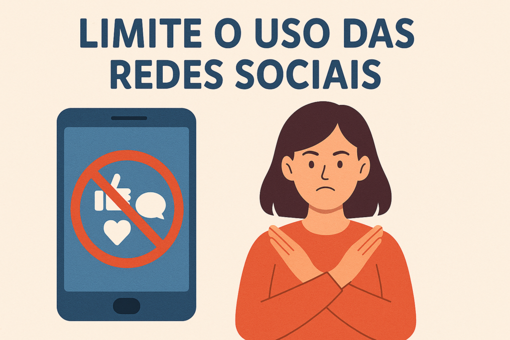 Imagem, de Limite o uso das redes socias